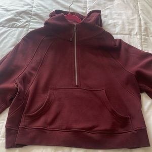 Lululemon scuba half zip mulled wine xl/xxl